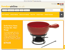 Tablet Screenshot of fondueonline.co.uk